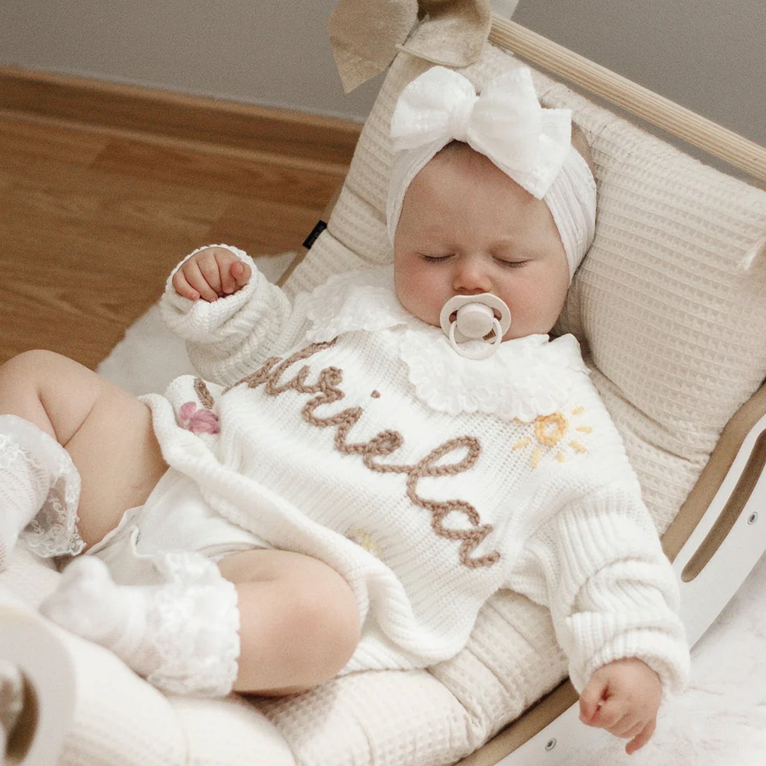 Baby name sweater