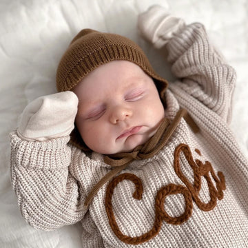 Baby name sweater