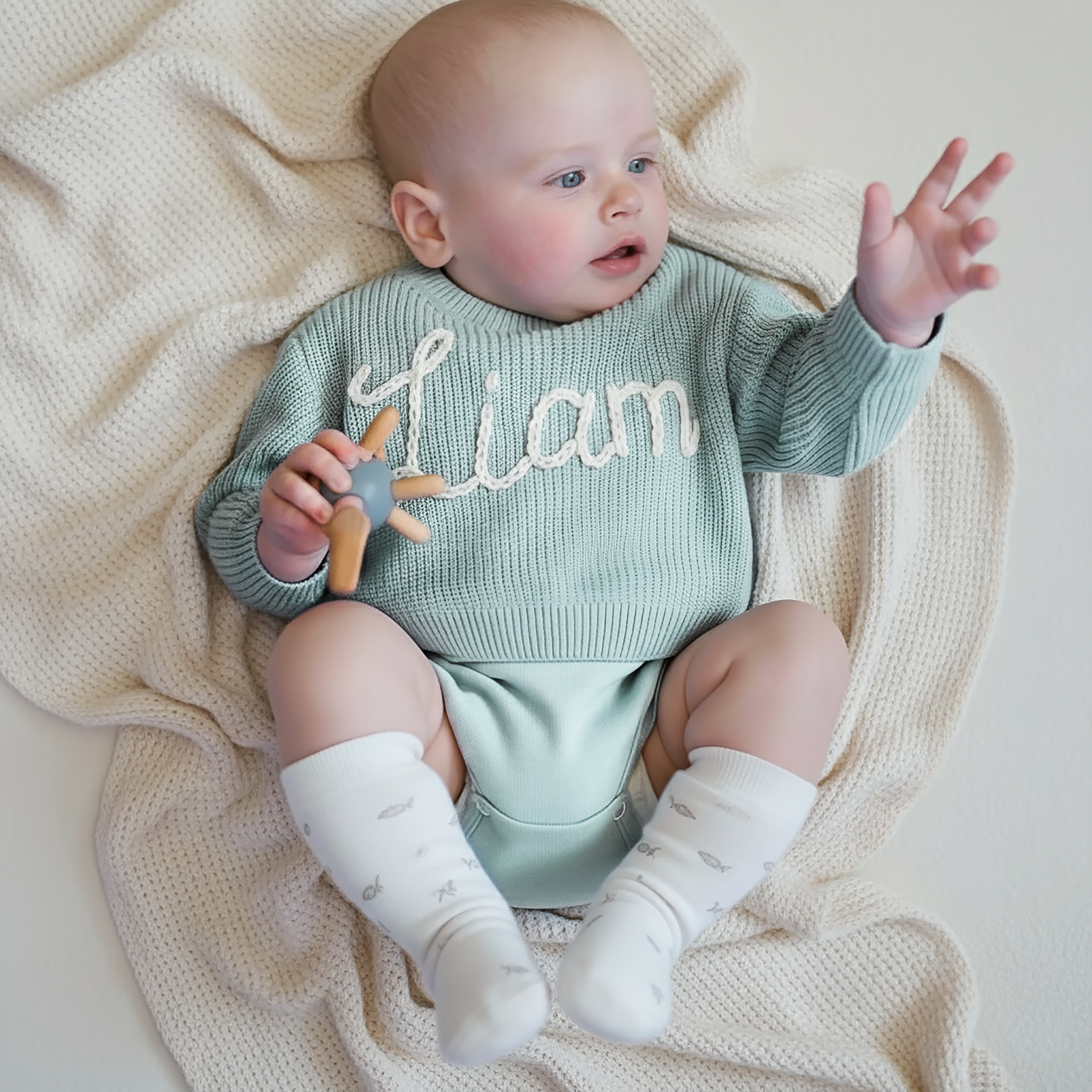 Custom Baby Name Sweater