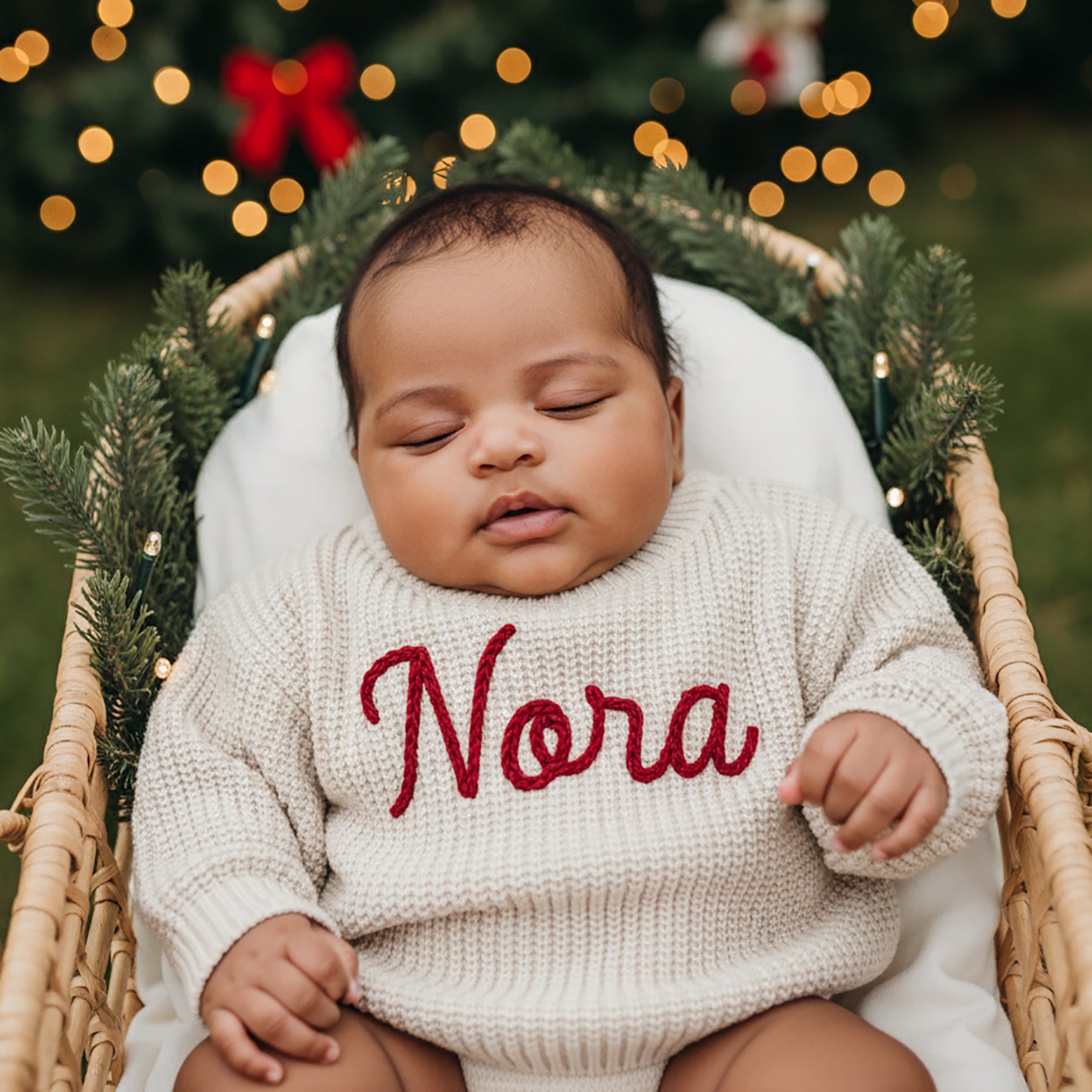 Custom Baby Name Sweater