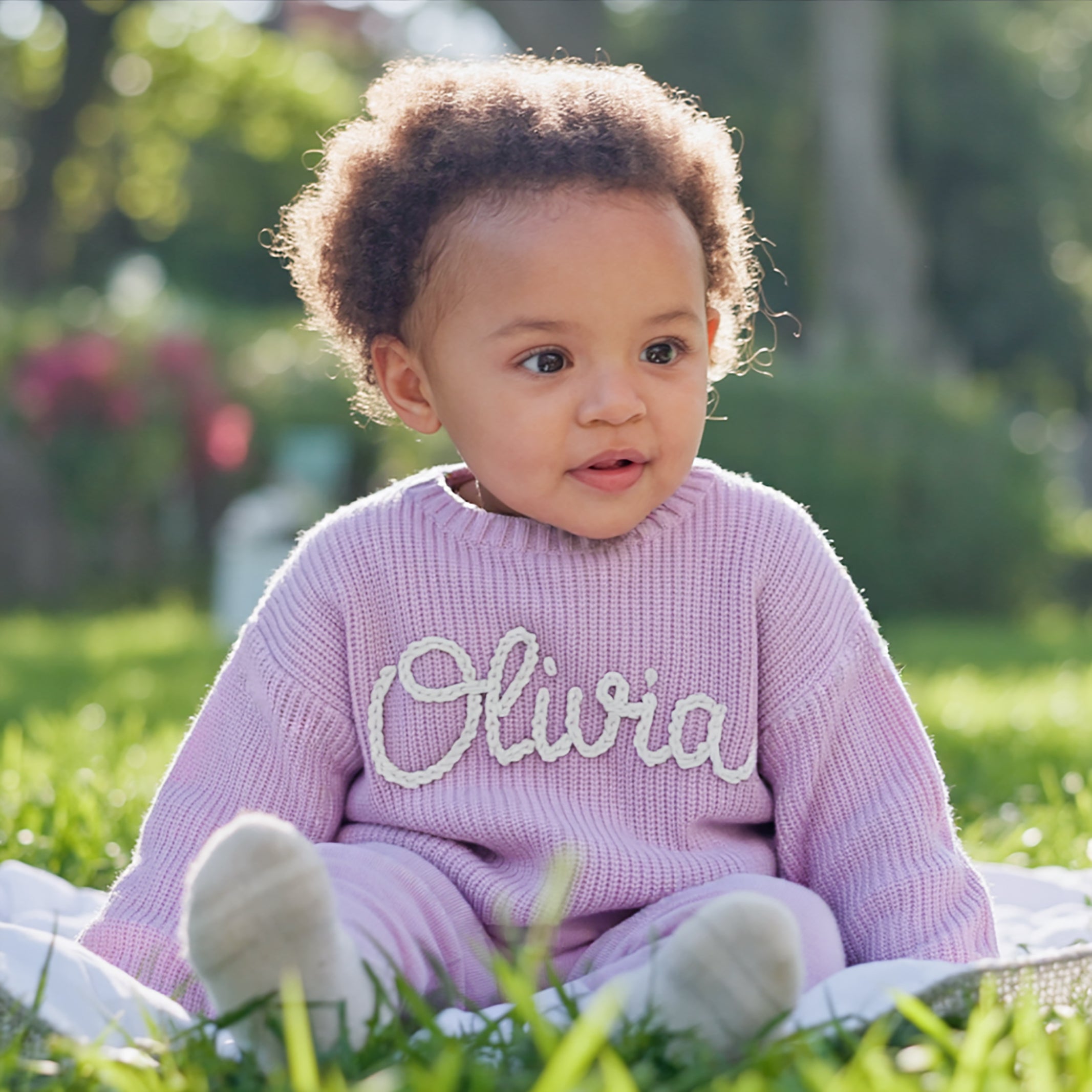 Custom Baby Name Sweater