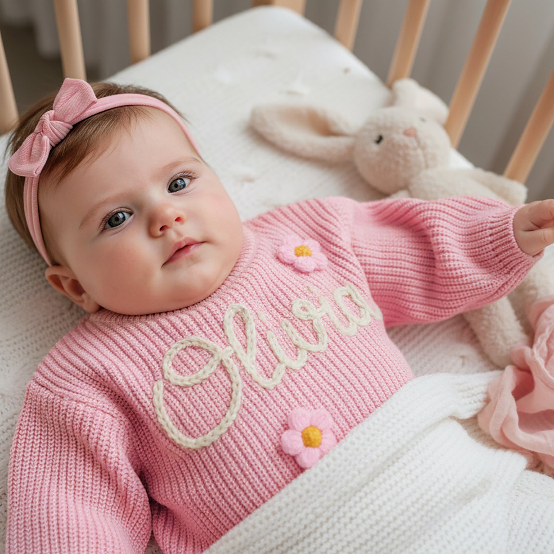 Custom Baby Name Sweater